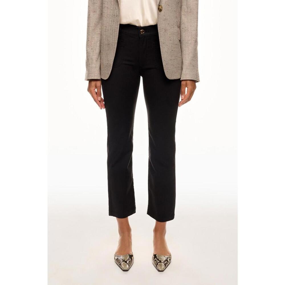 DL1961 Mara Straight Mid Rise Instasculpt Ankle Jeans Size 29 Black